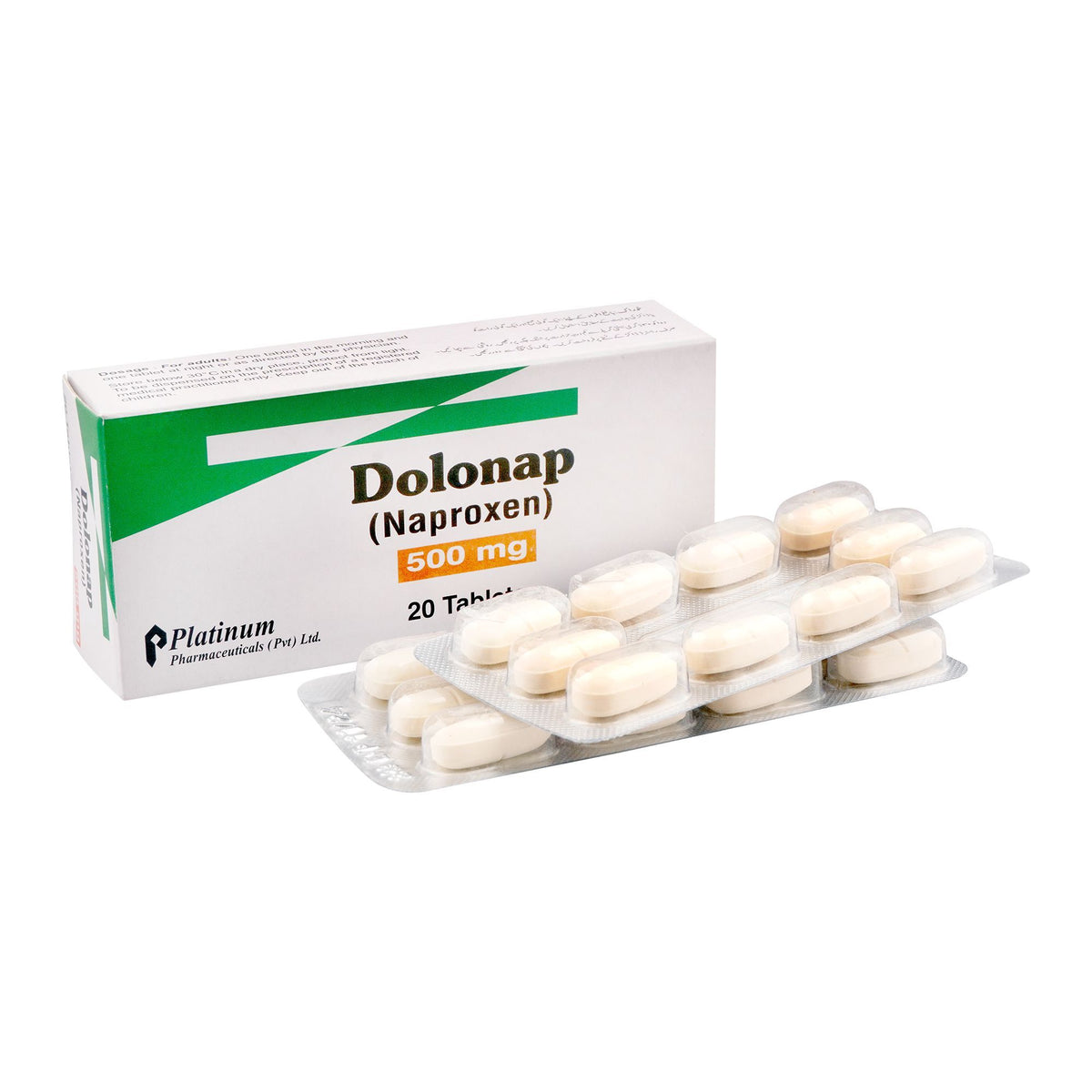 Dolonap Tablets 500mg (1 Strip = 10 Tablets)