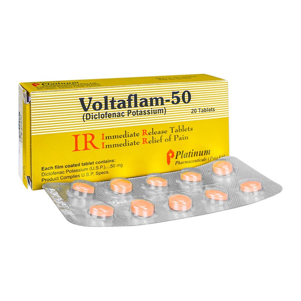 Voltaflam Tablets 50mg (1 Box = 2 Strips) (1 Strip = 10 Tablets)