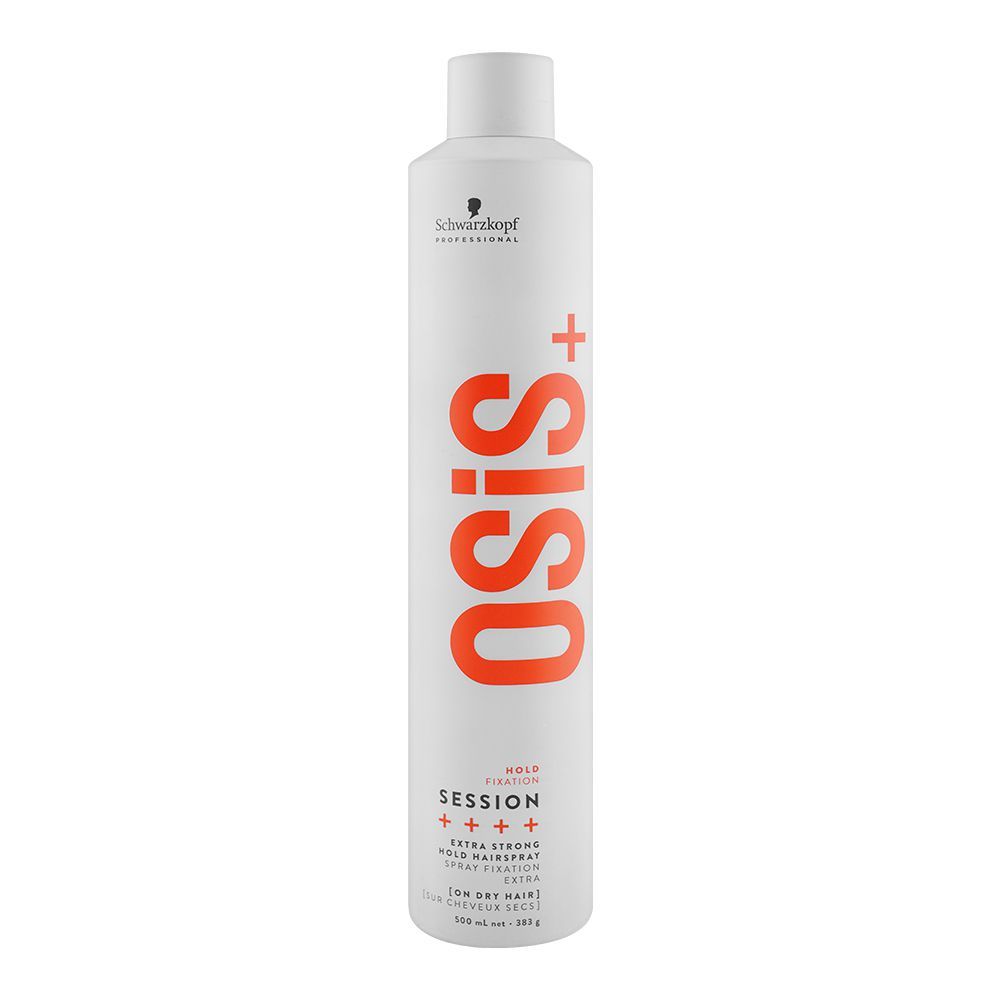 schwarzkopf osis+ session hold fixation strong hair spray 500ml