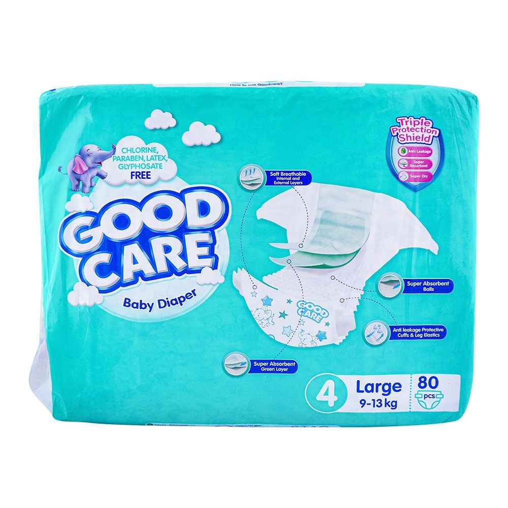 Good Care Baby Diapers Size 4 Large 80pcs