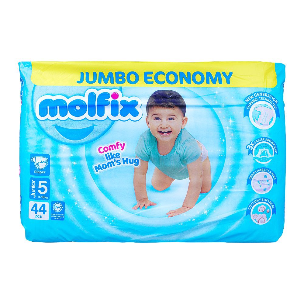 Molfix Baby Pants Jumbo Pack Junior Size 5 44pcs