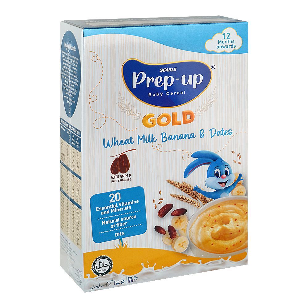 Prep-Up Baby Cereal Gold With Wheat, Milk, Banana
