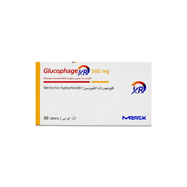 Glucophage-Xr Tablets 500mg (1 Box = 3 Strips)
