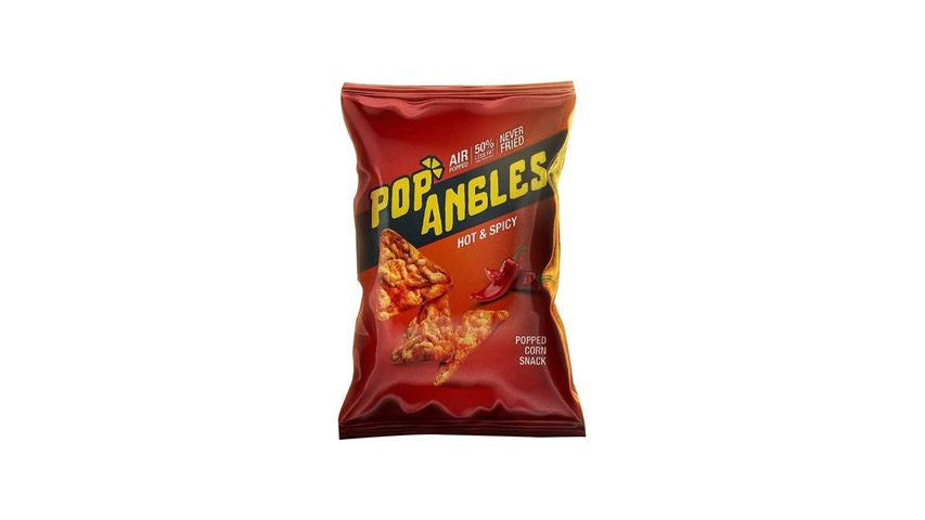 pop angles hot & spicy popped corn 40g
