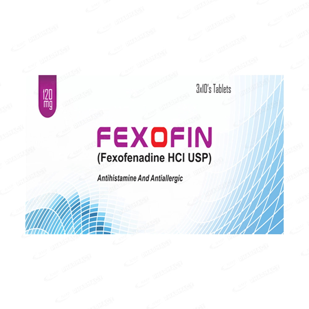 Fexofin Tablets 120mg (1 Strip = 10 Tablets)