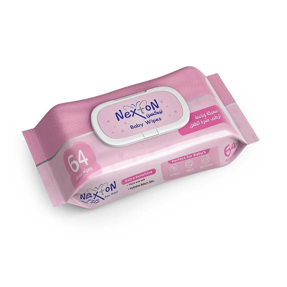 Nexton Baby Wipes (1 Box = 64pcs)