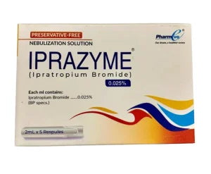 Iprazyme Nebulization Solution 0.025% 2ml (1 Box = 5 Respules)
