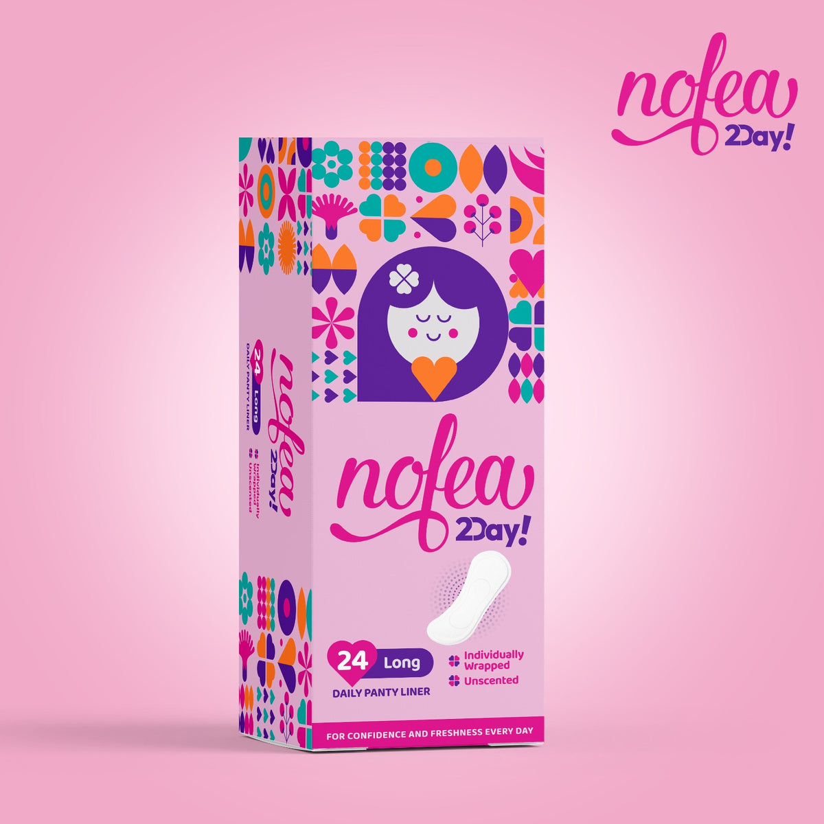 nofea 2day! daily panty liner 24pcs
