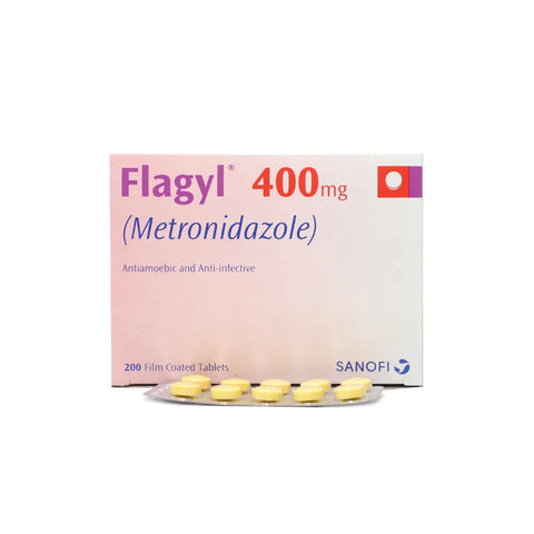 Flagyl Tablets 400mg (1 Strip = 10 Tablets)