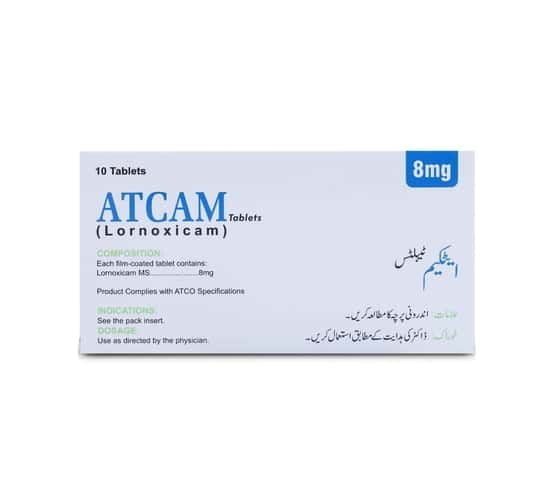Atcam Tablets 8mg (1 Box = 1 Strip)(1 Strip = 10 Tablets)