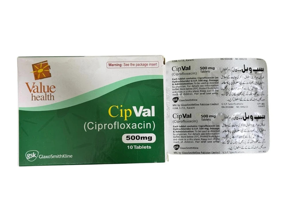 Cipval Tablets 500mg (1 Box = 1 Strip)