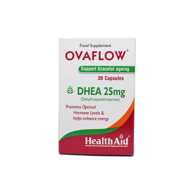 Healthaid Ovaflow Dhea Capsules 25mg