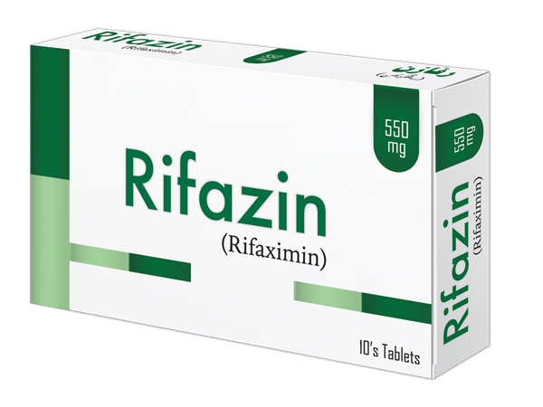 Rifazin Tablets 550mg (1 Box = 10 Tablets)