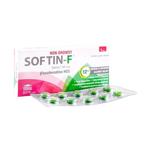 Softin-F Tablets 120mg (1 Box = 1 Strip, 1 Strip = 10 Tablets)