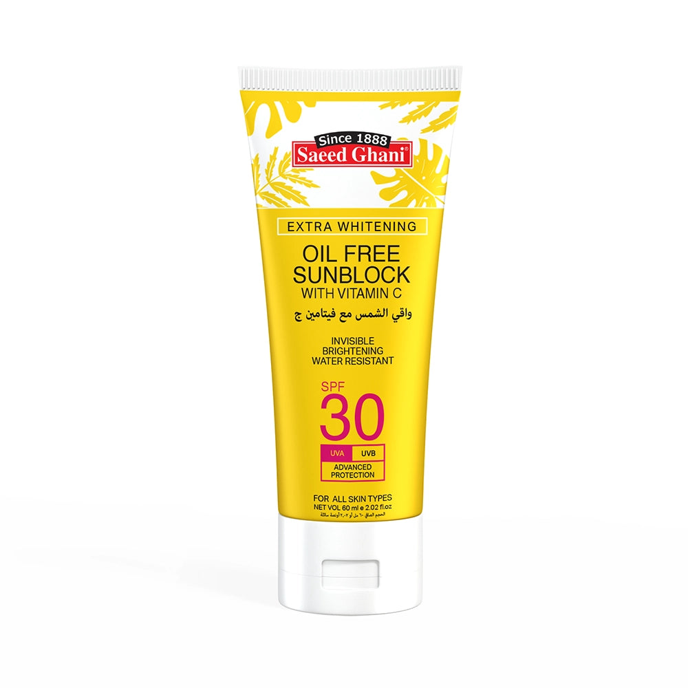 saeed ghani oil-free sunblock spf 30 with vitamin c 60ml