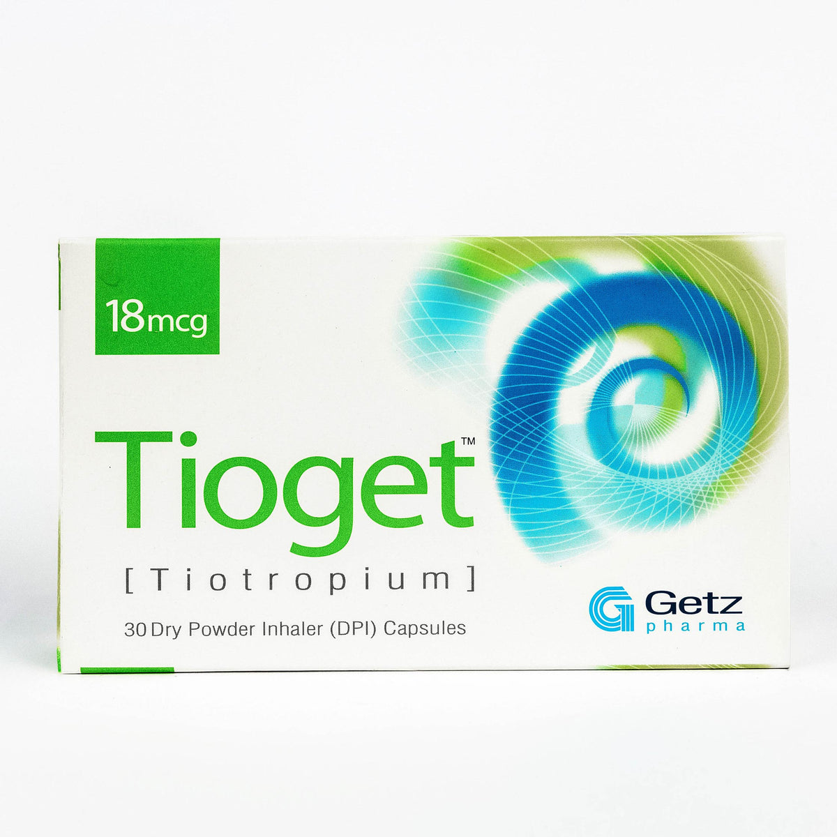 Tioget Capsules 18mcg (1 Box = 3 Strips) (1 Strip = 10 Capsules)