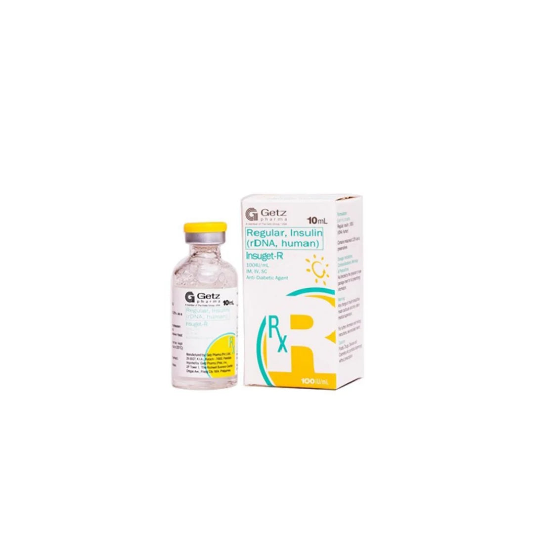 Insuget Regular Injection 100iu/Ml