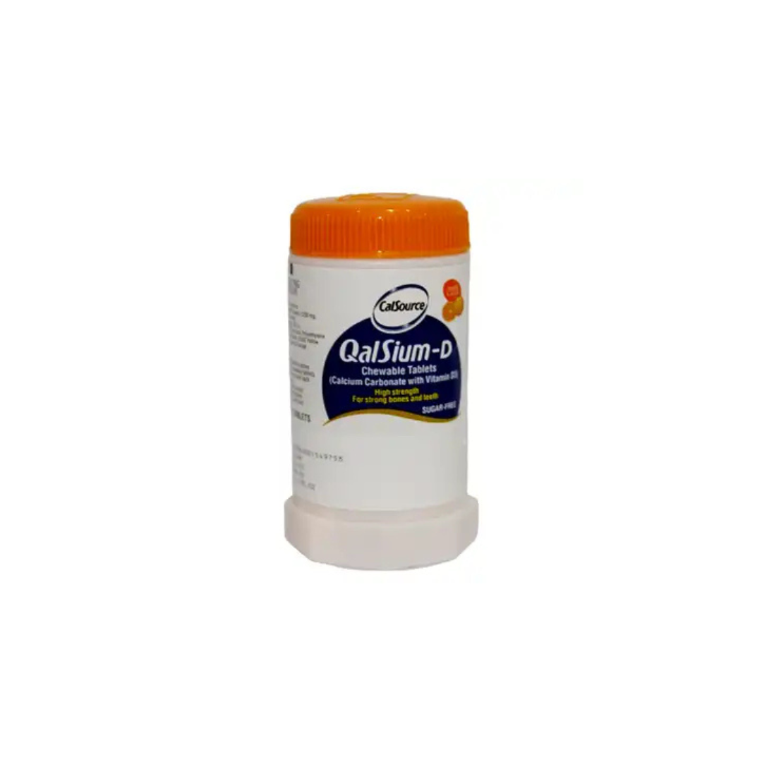 Qalsium-D Orange Flavour Tablets