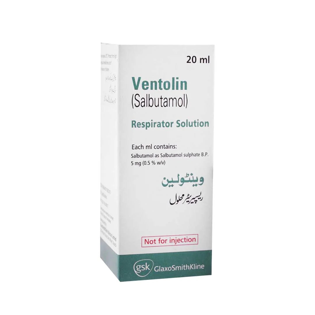 Ventolin Respirator Solution 5mg 20ml
