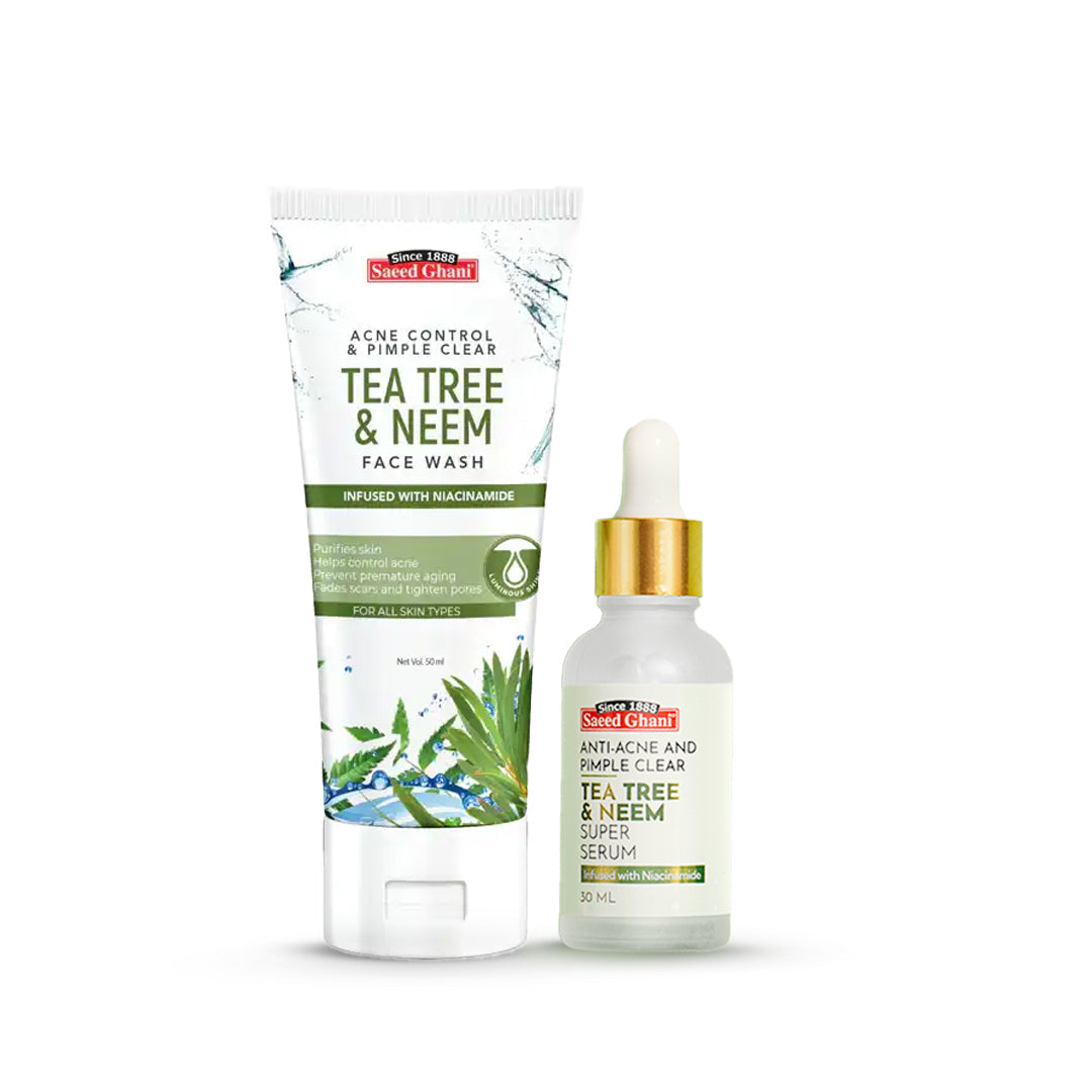 saeed ghani tea tree & neem anti-acne and pimple clear super serum 30ml
