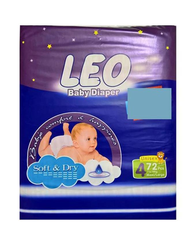 Leo Baby Diapers Mega Pack Large Size 4 72pcs