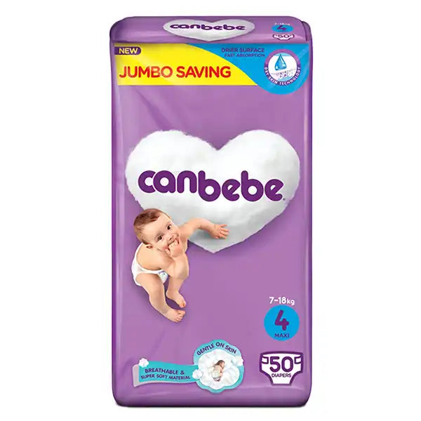 Canbebe Baby Diapers Maxi Size 4 50pcs