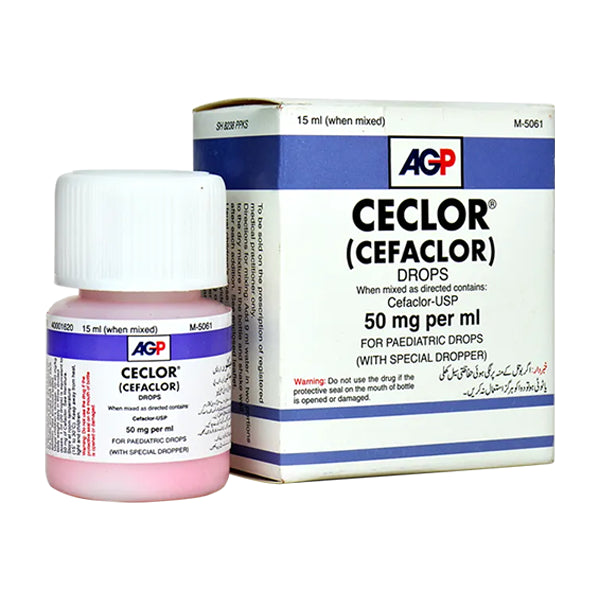 Ceclor Paediatric Oral Drops 50mg/ml 15ml