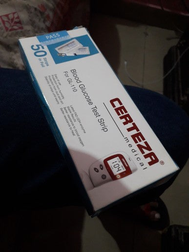 certeza ts110 glucose strips (pack of 50 strips)