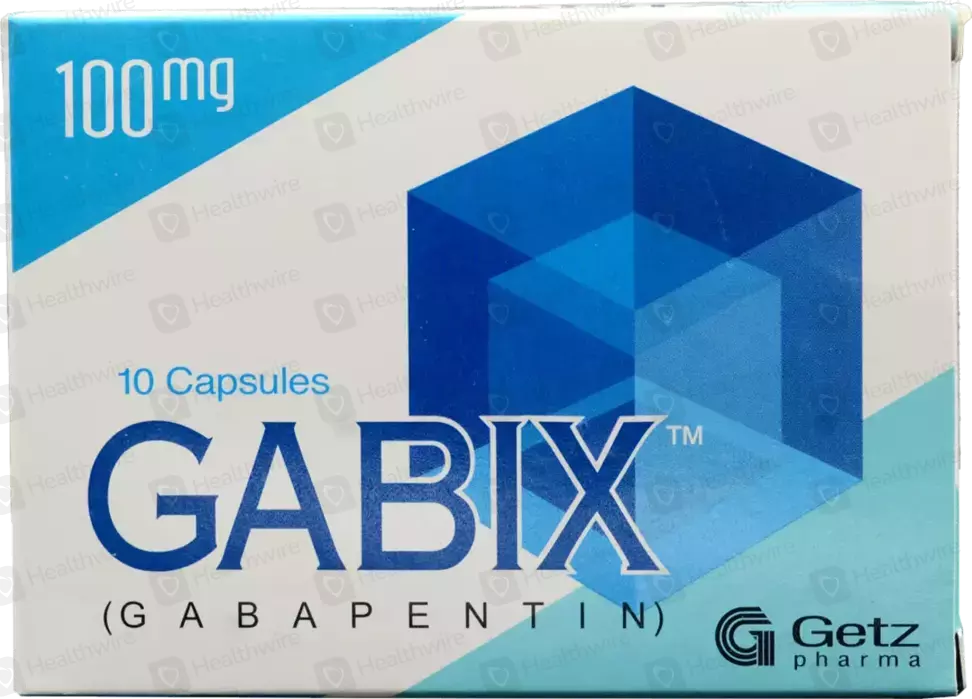 Gabix Capsules 100mg (1 Box = 1 Strip, 1 Strip = 10 Capsules)