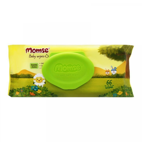Momse Wipes Regular Pack (Box = 66pcs)