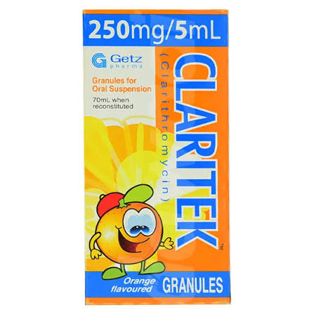 Claritek Suspension 250mg/5ml 70ml