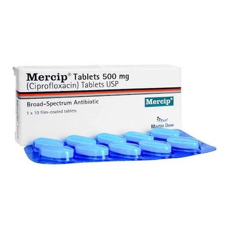 Mercip Tablets 500mg (1 Box = 1 Strip) (1 Strip = 10 Tablets)