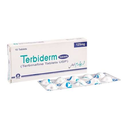 Terbiderm Tablets 125mg (1 Box = 1 Strip)