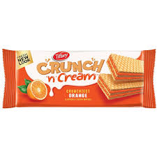 Tiffany Crunch N Cream Orange Wafer 135g