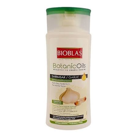 bioblas botanic oil nourishing and repairing care garlic shampoo 360ml