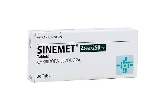 Sinemet Tablets 25mg/250mg (1 Strip = 10 Tablets)