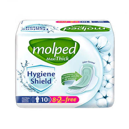 molped total protection maxi thick sanitary pads extra long 7pcs