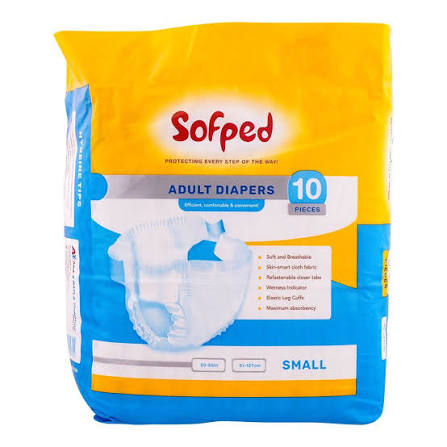sofped adult diapers size l 10pcs