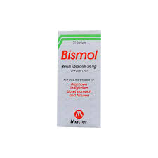 bismol tablets 265mg (1 strip = 10 tablets)
