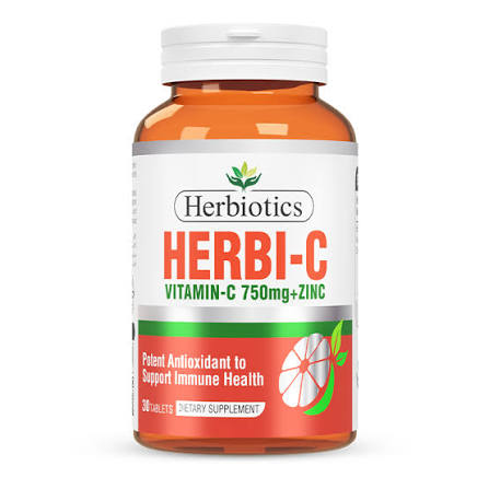 Herbiotics Herbi-C (Vitamin C + Zinc) Tablets