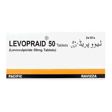 Levopraid Tablets 50mg (2 Strip = 20 Tablets)