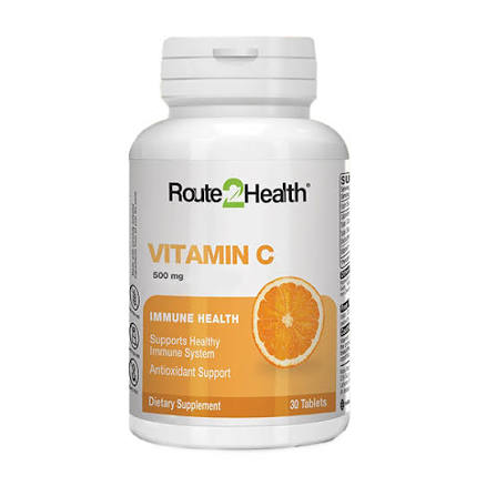Route 2 Health Vitamin-C 500 Chewable Tablets (1 Bottle)