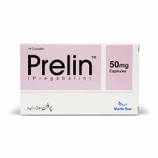 Prelin Capsules 50mg (1 Strip = 7 Capsules)