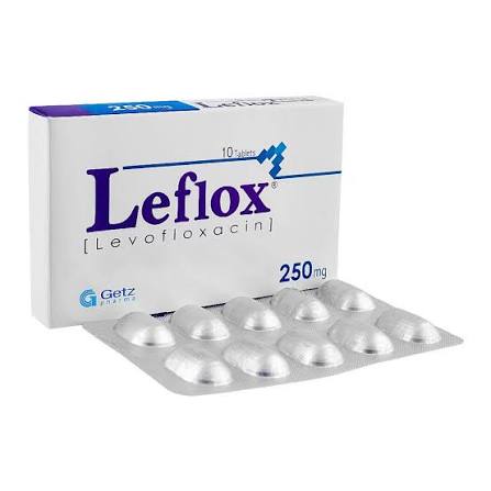 Leflox Tablets 250mg (1 Box = 2 Strips)