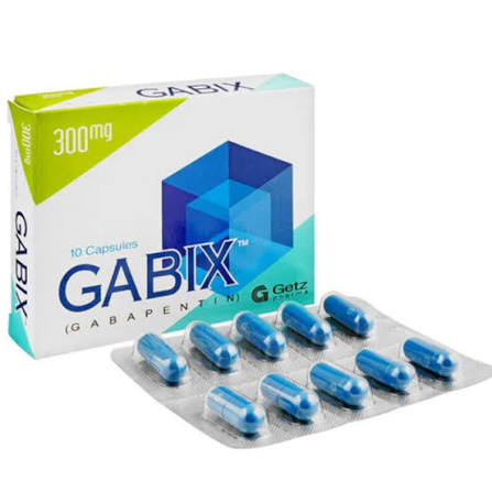 Gabix Capsules 300mg (1 Box = 1 Strip, 1 Strip = 10 Capsules)