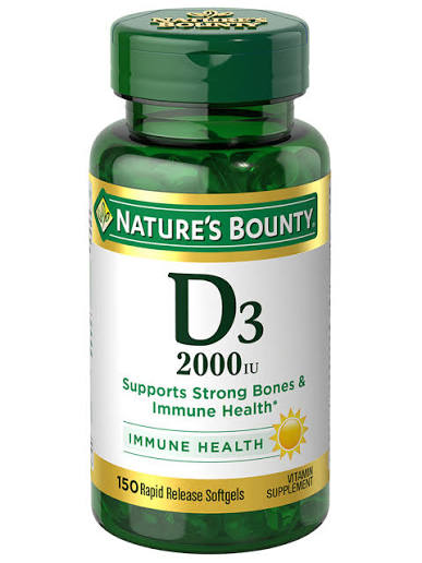 Natures Bounty Vitamin D3 Softgel Capsules