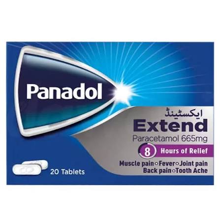 panadol extend tablets 665mg (1 strip = 10 tablets)