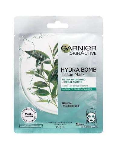 Garnier Skin Active Hydra Bomb Green Tea Tissue Face Mask