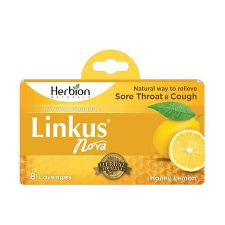 linkus nova lozenges lemon (1 strip = 8 lozenges)