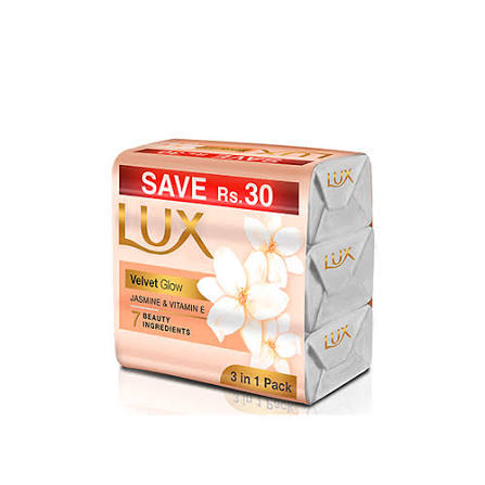 lux bar velvglow trio 140g (pack of 3)